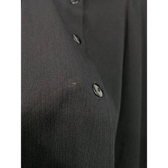 Vintage Krush of California Midi Skirt Size L Crinkle Button Up Witchy 90s Boho - Picture 3 of 10